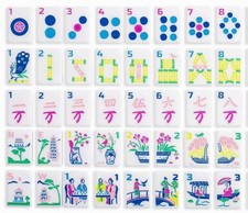 Classic Line - Crisp White Mahjong Tiles 