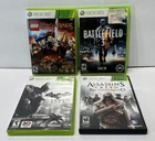 4 XBox 360 - Lord of the Rings - Battlefield 3 - Assasins Creed Arkham City