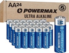 Powermax 24-Count AA Batteries, Ultra Long Lasting Alkaline Battery