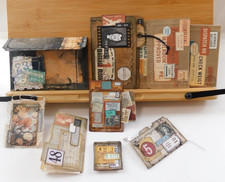 Junk Journal Ephemera Embellishment Add-on Handmade Set Vintage Style Set 9