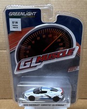Greenlight GL Muscle 1:64 2020 Corvette C8 Stingray White/Blue/Black Limited Ed…