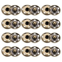 50Er Set DruckknöPfe Zum AufnäHen, 19 Mm, Metall-DruckknöPfe, Bronze