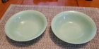 Vintage Fire King Jadeite Green Ice Cream Dessert Bowls Set of 2