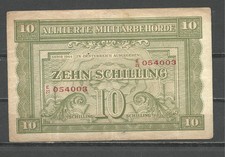 AUSTRIA, 10 Schilling, 1944, Allied Military Occupation, circulated (f)