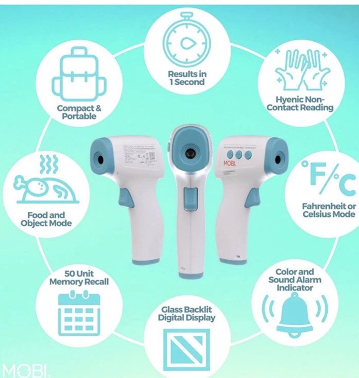 MOBI- Non-contact Infrared Forehead Digital Thermometer NEW!