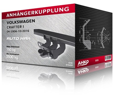 Anhängerkupplung für Volkswagen CRAFTER I, Bj. 04/2006-10/2016 (D35)