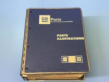 OLDSMOBILE  thru 1975 Chassis and Body Parts & parts illustrated 2 books manuals