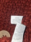 Pottery Barn Red Knit With White Fur Button Pillow Cover 20x20 — photo 4