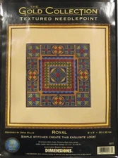 Dimensions The Gold Collection ROYAL Textured Needlepoint Kit #2477  New/Sealed