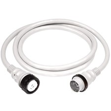 Marinco 50Amp 125/250V Shore Power Cable - 25' - White 6152SPPW-25 UPC 093344...