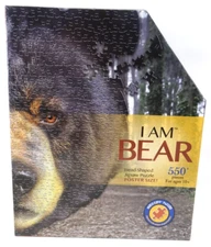 Madd Capp I AM BEAR Head-Shaped Jigsaw Puzzle, 550 Pieces NEW IN BOX