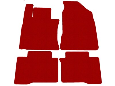 Fußmatten, Autoteppiche für Ssangyong Tivoli 2015-2019, 2019-..., Rot x14 Rand