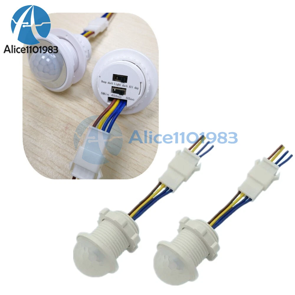 AC 220V AC85 265V IR PIR Infrare Body Motion Sensor Switch LED