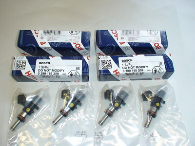 4 Genuine OEM Bosch EV14 83lb 870cc fuel injectors 0280158209 - made in Germany