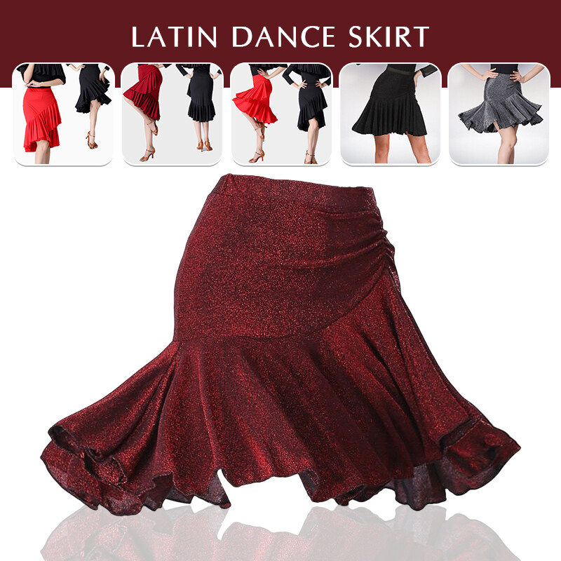 Falda Latina Salón Tango Rumba Baile Vestido Envoltura Ropa de Baile Disfraz Para Mujer