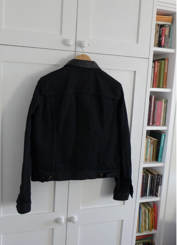 Giacca Denim Saint Laurent Collar Nero Taglia Media