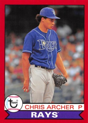 2016 Topps Archives Red #124 Chris Archer Rays /50