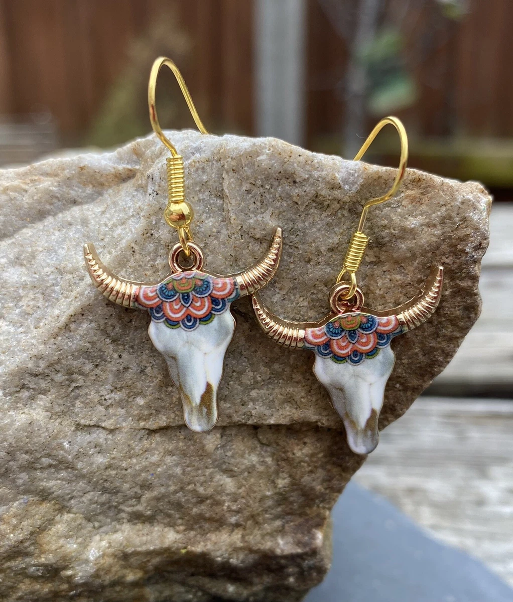 Cow earrings deals