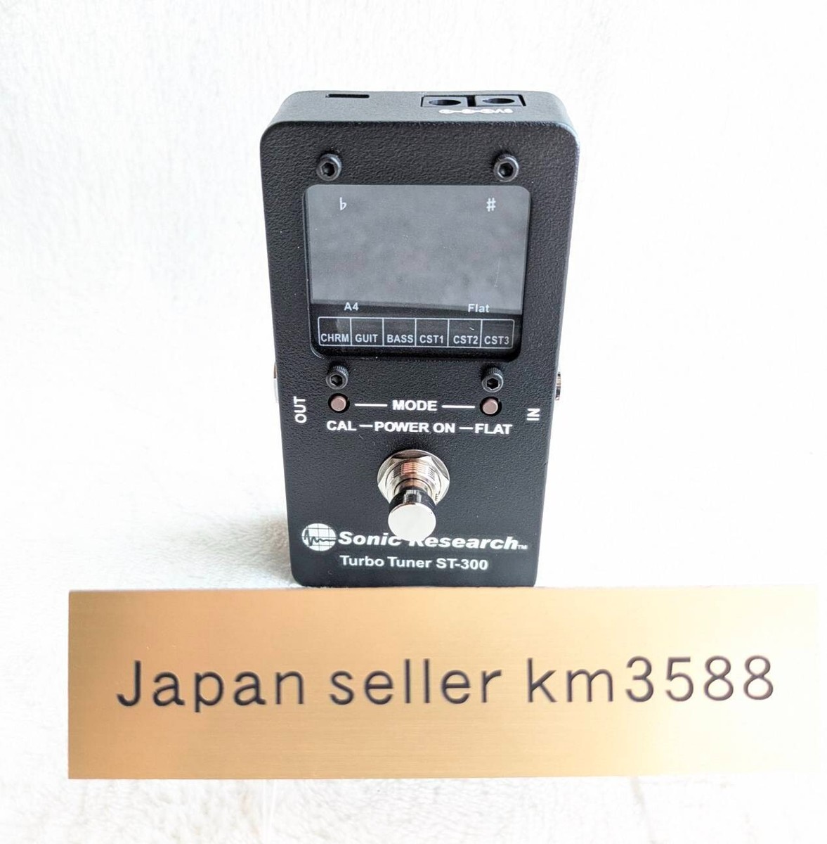 Sonic Research Turbo Tuner ST-300 Stompbox Strobe Tuner New