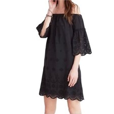 Madewell Eyelet Dress Off The Shoulder Size 12