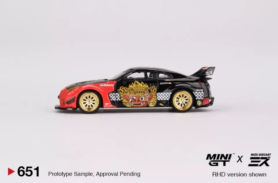 MINI GT 1/64 Nissan 35GT-RR LB Silhouette Works GT Ver.1 Barong, Nero, MGT00651