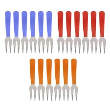 Mini Fruit Forks Food Picks Two Prongs Salad Cocktail Dessert Appetizer Kids 6PC