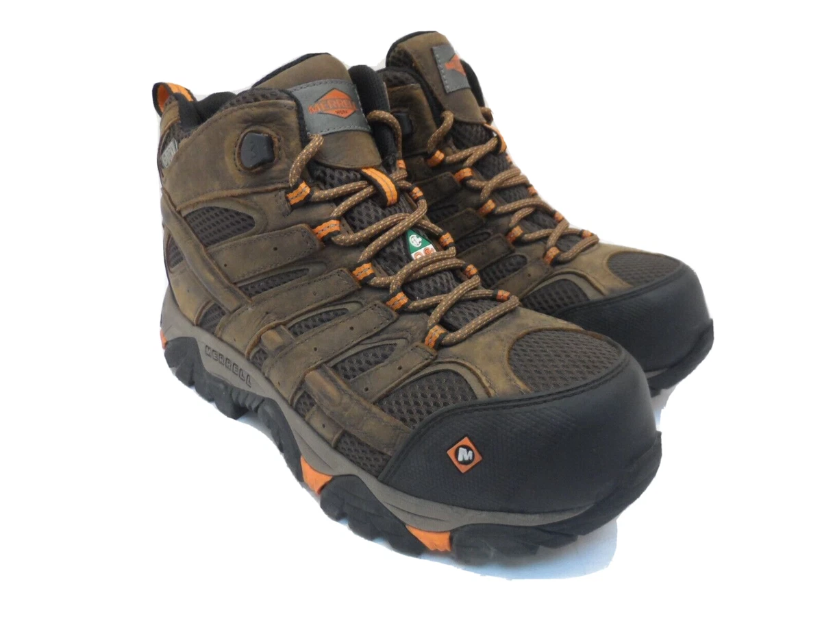 Merrell Moab 2 Mid Ventilator Boots Men 9.5W Wide Vibram Hiking Trail Brown NEW Merrell Moab Ventilator Mid In Men main image 2
