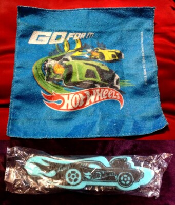 Hot Wheels Mexican Lysol Promotional Items very rare ! Towel & Sponge 2013