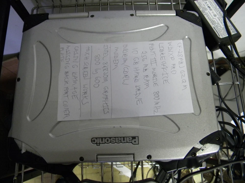 Panasonic Toughbook CF-28 13in. PIII 800MHz/256MB/10GB/XPP/touchscreen/DVDRW/CDR - Image 2 of 4