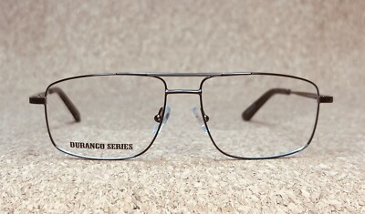 NWOT Durango Series Emery Dark Grey C1 Aviator Demo Eyeglasses 56-16-140