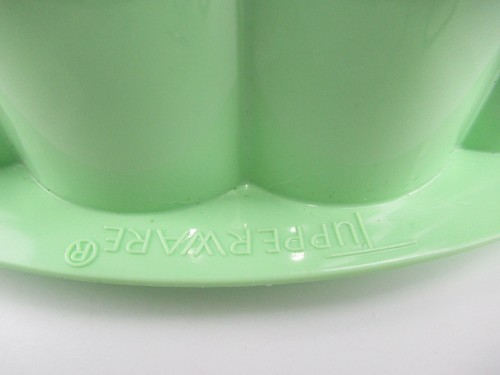 Tupperware Mint Green Jello Mold 3-Pc w/Lid Vintage Gelatin Ice Ring #1202 - Picture 5 of 11