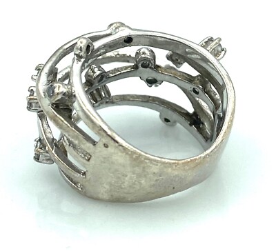 Bague En Argent 925 Avec Strass - 6,75g, Occasion