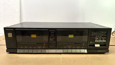 Technics RS-D225W Double Cassette Deck - Works with issue READ See Video