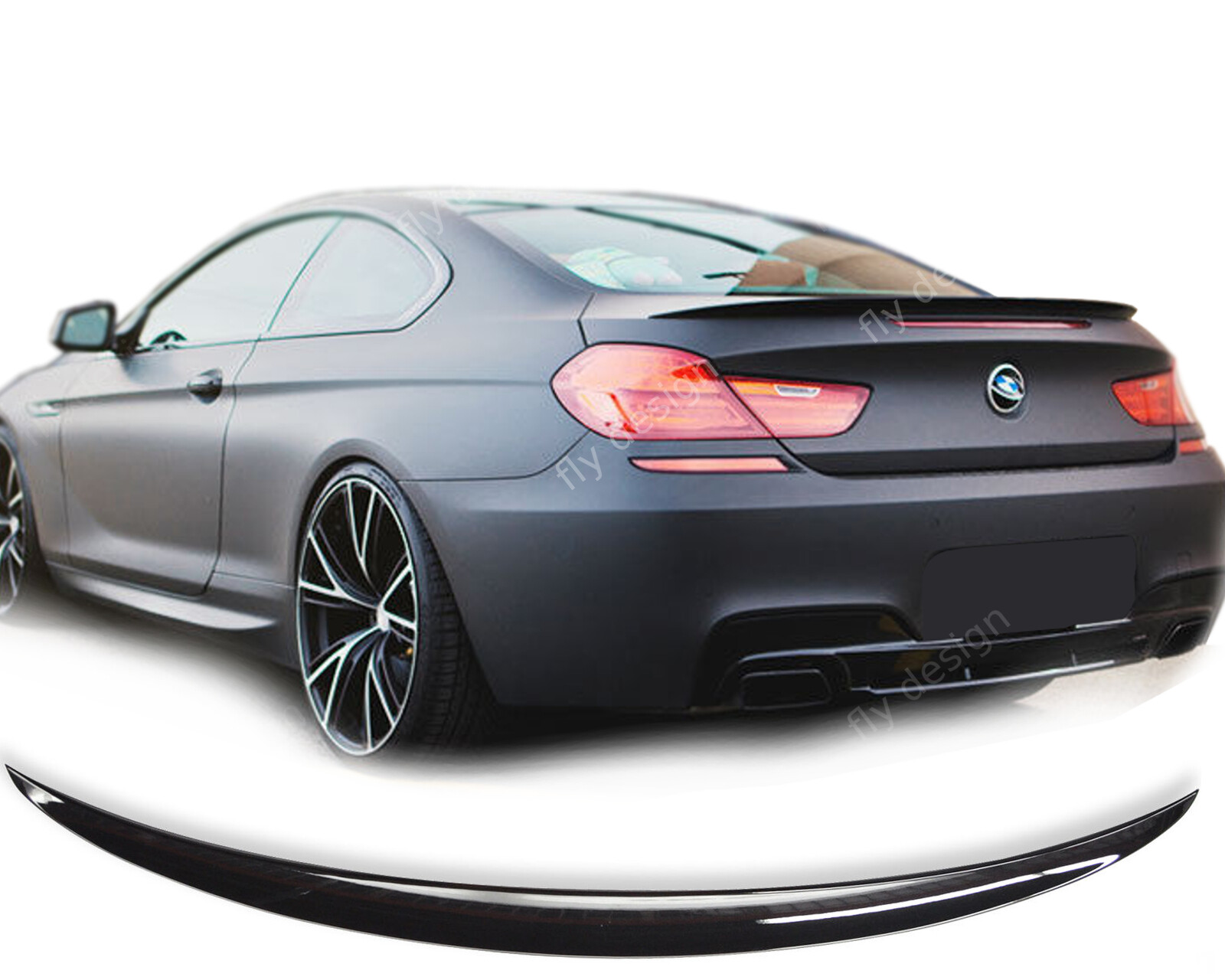 Suitable for BMW F13 F12 640i 650i 640 650 xDrive, Black Painted Rear Spoiler