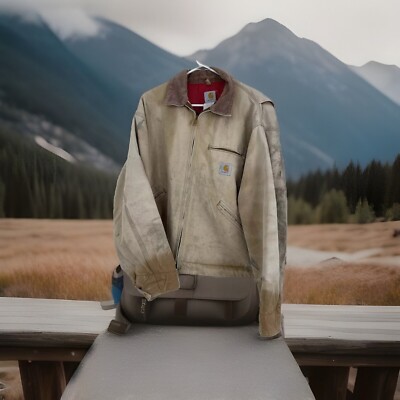 Vintage 70s Carhartt J97 Detroit Jacket Quilted Lined Size XL | eBay