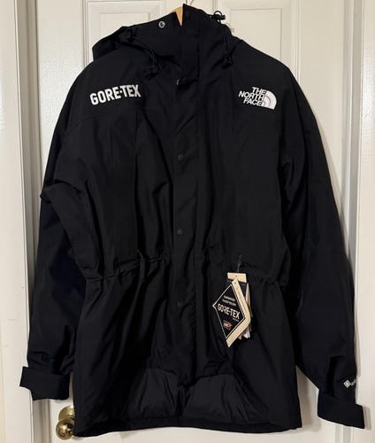 The North Face Mens Large GORE-TEX Mountain Guide Black Insulated Hooded Jacket