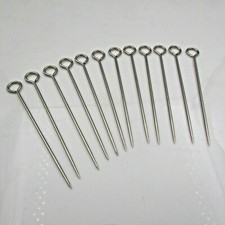 Qty 12 C.S. Osborne Large Eye Upholsterer's Pins 190 3 1/2" Long