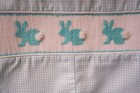 NWT Classic Whimsy Smocked Bunnies Jon Jon / Shortall Size 3 Month — photo 2
