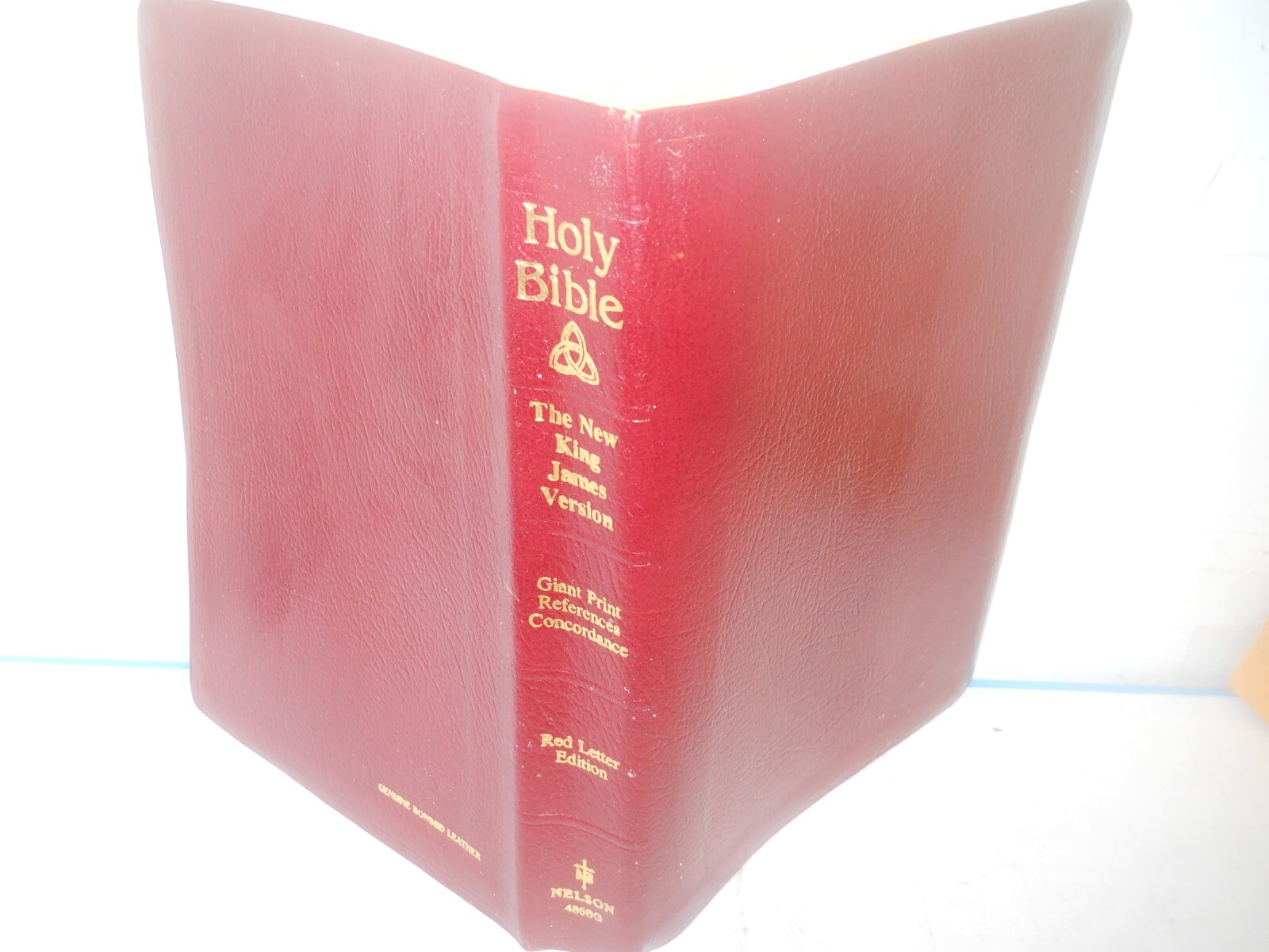 KJV Giant Print Reference Bible with Concordance in Red Leather Free Shipping