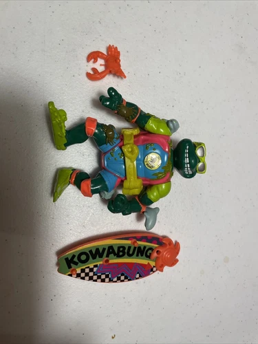 Vtg TMNT Mike the Sewer Surfer  Teenage Mutant Ninja Complete A75