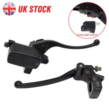 1" 25mm Universal Motorcycle Brake Clutch Master Cylinder Reservoir Levers Set