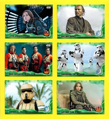 2016 Topps Star Wars Rogue One Series 1 Green Squad 1-90 You Pick Your Cards