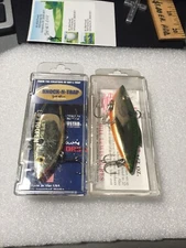 TWO OLD STOCK BILL LEWIS 1/2 OZ. KNOCK N TRAP & RAT L TRAP LURES NIBS MADE/USA