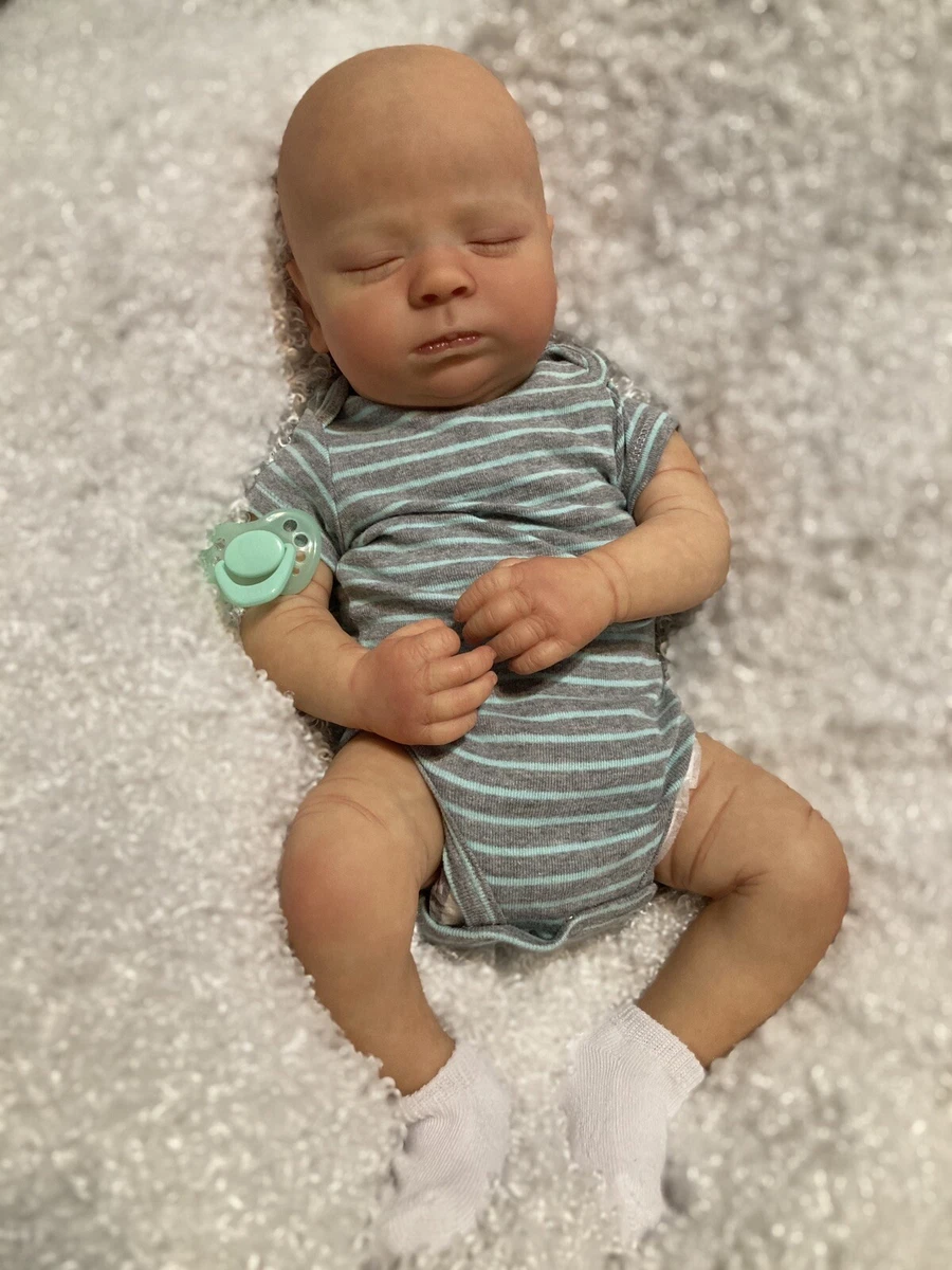 Hand painted Reborn Doll Realborn Canon asleep