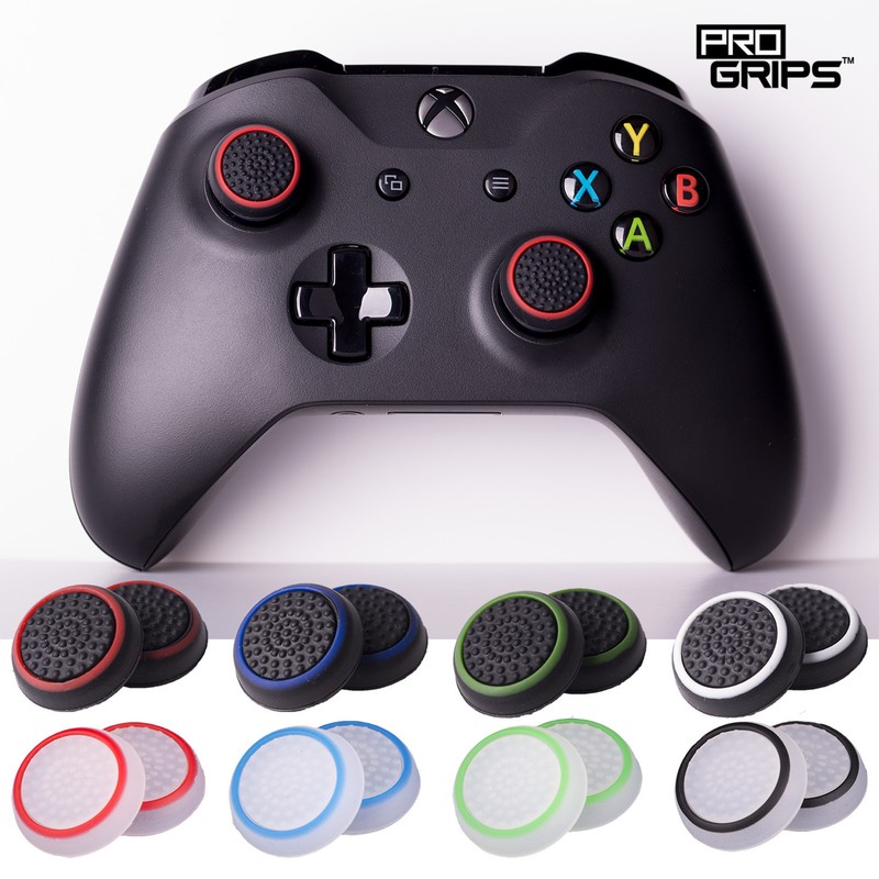 2 x Pro Grips™ Thumb Stick Cover Grips Caps For Xbox ONE 360 Controller Silicone
