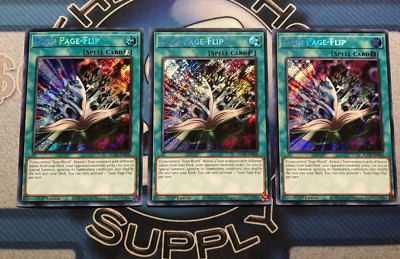 *** 3X TOON PAGE-FLIP 3X *** 1ST EDITION MINT SECRET RARE BLCR-EN068 YUGIOH!
