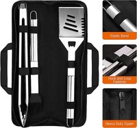Grillbesteck Set Edelstahl 3-Teilig Bbq GrillzubehöR Grillset Wender Zange