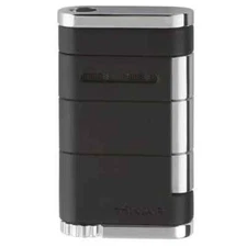 Xikar 533BK Allume Double Flame Cigar Lighter Black NEW! Wind Resist Hi Altitude
