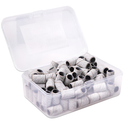 PANA 100 Pieces Nail Sanding Bands for Nail Drill Bits File (240 Grit, Zebra)
