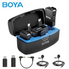 BOYA BOYAMIC Wireless Lavalier Microphone On-Board Video Recording Mic TX TX RX
